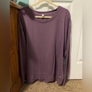 We Wander Plum Long Sleeve Tee